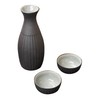 Yamako Pottery Sake Bottle and Cups set GuiNomi & Tokkuri