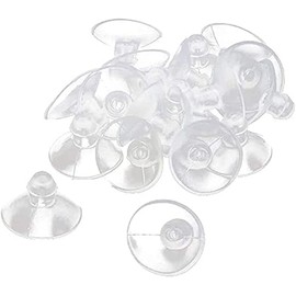 TANGMENGXI 20PCS 18mm/0.7" Furniture Desk Glass Transparent Anti-Collision Suction Cups Sucker Hanger Pads for Glass Plastic Without Hooks