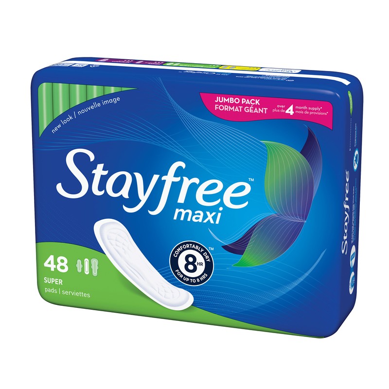 Stayfree Maxi Super Long Pads For Women, Wingless, Reliable Protection