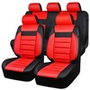 CAR PASS Leather Seat Covers Full Set Universal Water Resistant