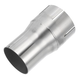 Motoforti 2"OD to 2.35"OD Mandrel Exhaust Bend Elbow Concentric Reducer T304 Stainless Steel Pipe Adapter 4 Inch Length Silver Tone