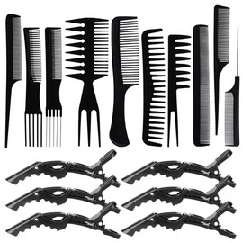 Kit 16 Cepillos Peines Cabello Peinado Peluquería Magic Clip De Cabello Peine Accesorios Pasadores Peinados Moda Pinza Cocodrilo
