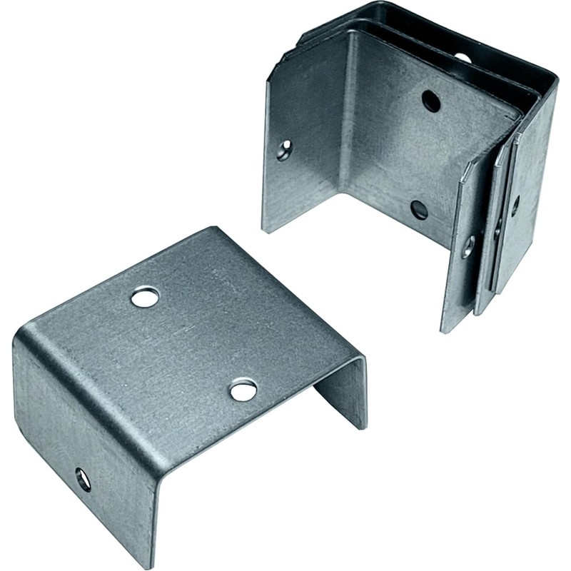 Fence Pancel Bracket Fixings Galvanised Panel Clip Pack of 24