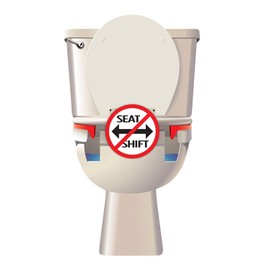 COMPAC HOME 11220 Compac’s Stabilizers T Bumpers, Lock Place, Keeps Children, Elderly, Disabled Safe from Slipping Off Shaking, Moving or Wobbly Toilet Seat (2 Sets), 1 Count (Pack of 2), White