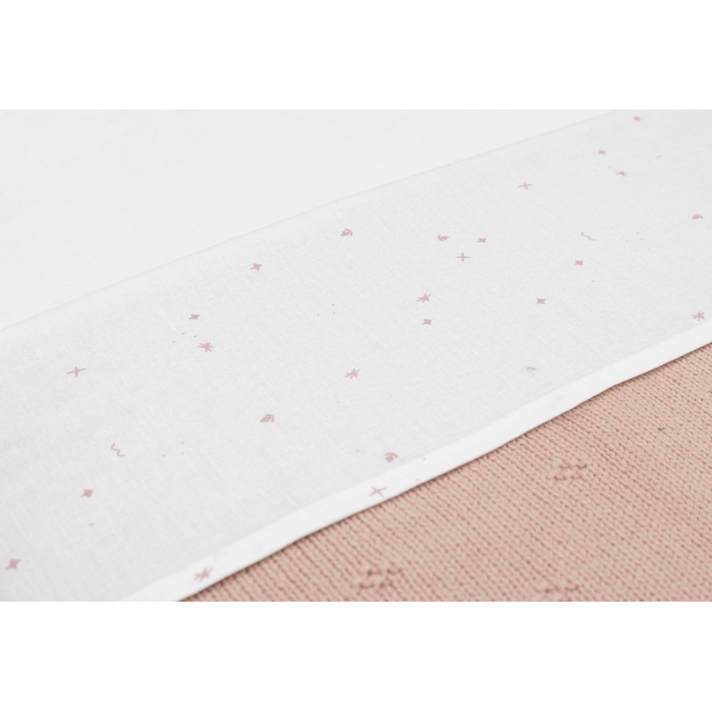 Jollein Bettlaken Wiege - Twinkling, Wild Rose - 75x100cm -