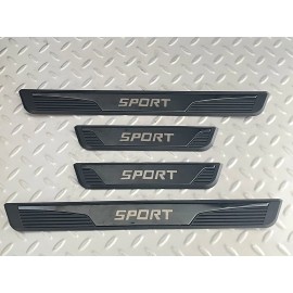 carcovers For Hyundai Sport Accessories BLK Car Door Scuff Sill Cover(2024 4PCS)