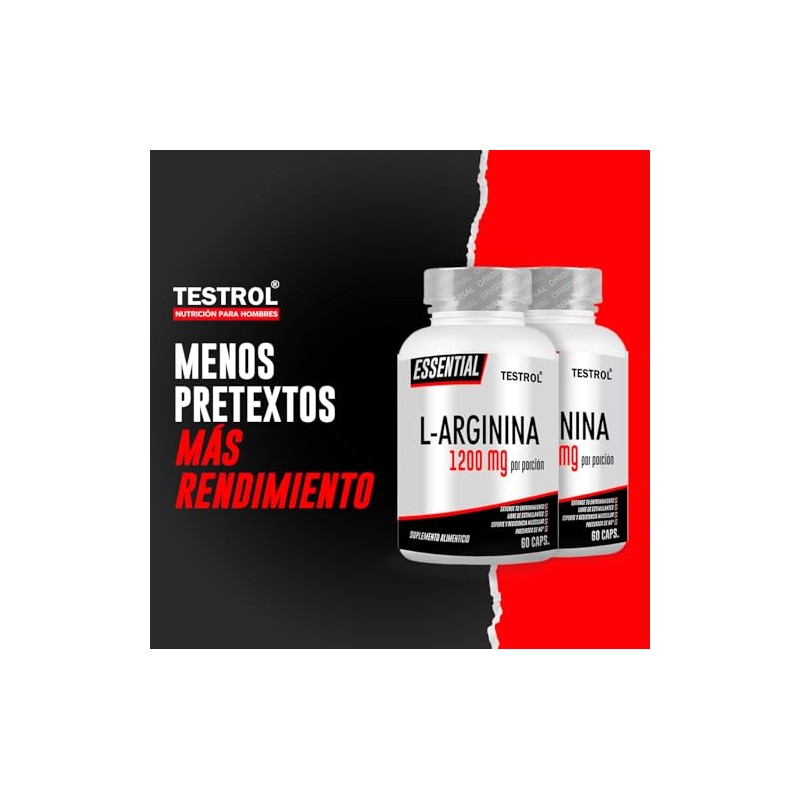 Arginina Essential 1200 mg, un precursor natural que potencia la