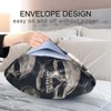 Zhirexin Black White Skull Satin Pillowcase, Smooth and Cool Silk