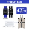 Pack of 2 Suitcase Straps with Combination Lock, TSA, 4.2