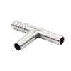 Beduan Stainless Steel 1/4" Hose Barb, 3 Way Tee T