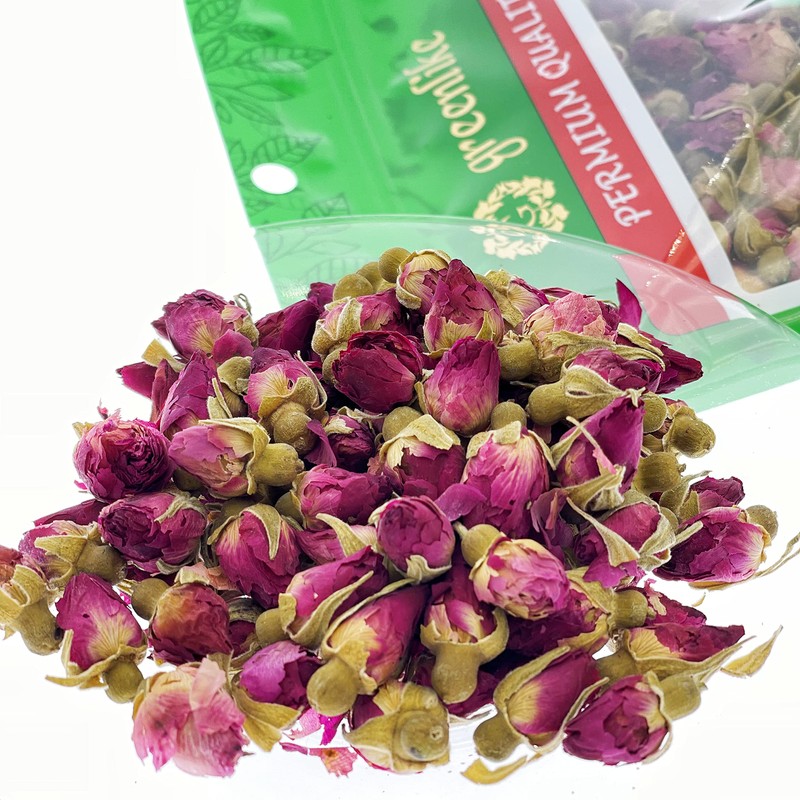 Greenlike Natural Dried Rosebud Flower Rose Bug tea 16oz Rose