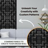 NOVECRAFTO Lattice Effect 3D Wall Panels - 6 Sheets Covering