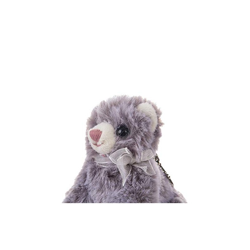 Dilly Dudu Gray Cat Plush Keychain - Soft and Cuddly