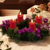 Simplelight Red Flameless Votive Candles with Timer, Realistic Black Wick