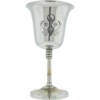 Kheops International Chalice Stainless Steel with Engraved Goddess, Medium, 6-inch