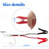 BESULEN 3.3FT 14AWG Battery Alligator Clips, Crocodile Clip to SAE