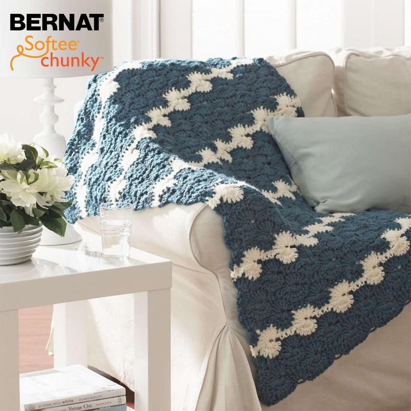 Bernat Softee Chunky Faded Denim Yarn - 3 Pack of