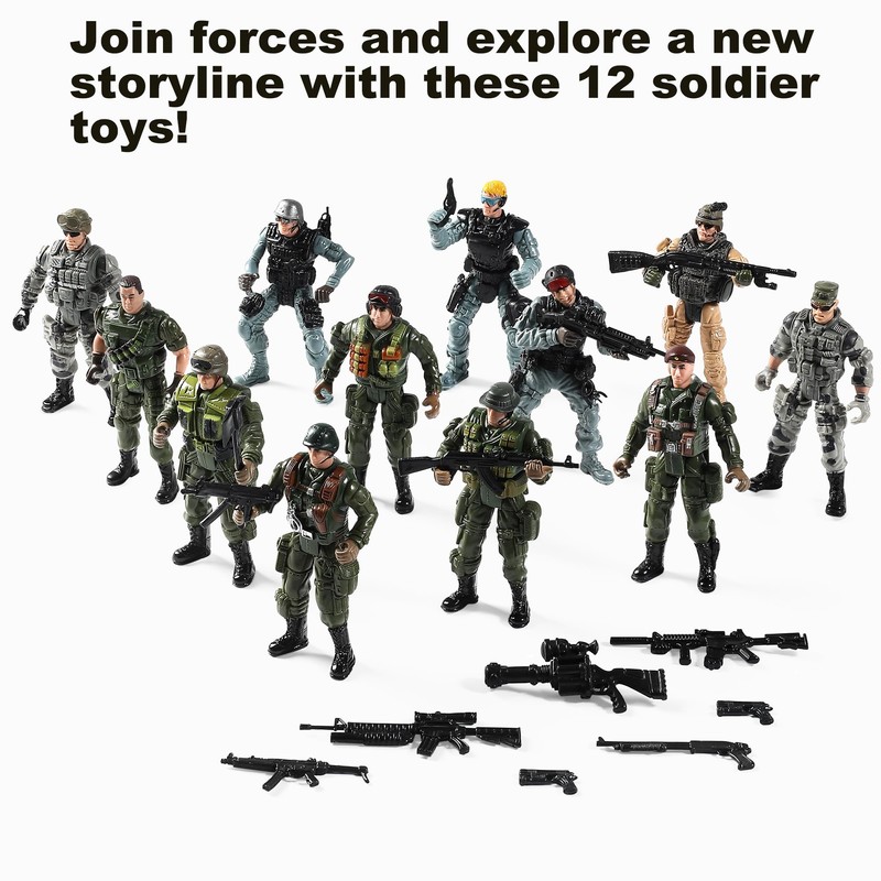 US Army Men and SWAT Team Toy Soldiers Action Figures