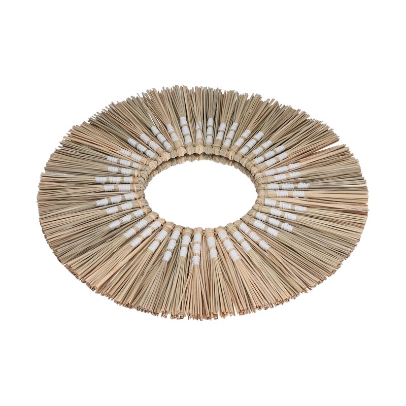 Wall Mirror Make Up Tapestry Decorative Grass Woven Round Hanging