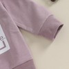 Toddler Baby Girl Clothes Long Sleeve Letter Print Sweatshirt and