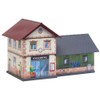 Faller 150110 Basic Bahnhof, inkl. 1 Bemalvariante Modellbausatz, Zubehör, Mehrfarbig,