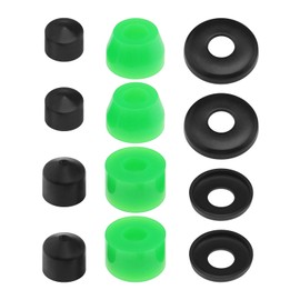 Create idea 12pcs Long Board Truck Bushing Conversion Kit 90A PU Shock Absorber Mounts Shock Pads Longboards Skateboards Bridge Pads Bushings Washers Pivot Cups