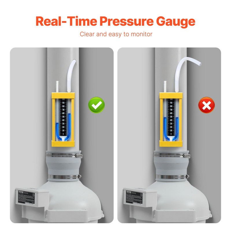 4" to 4.5" Radon Mitigation Fan System Kit Quiet 260