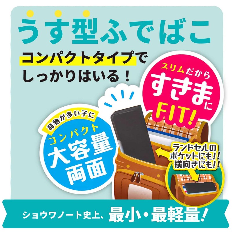 Showa Notebook 367733001 Kirby Pencil Case, Thin Type, Double Sided