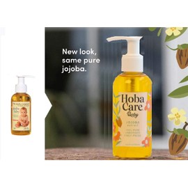 The Original Jojoba Company - HobaCare Baby 4.2 oz. (125 mL) Pure Jojoba for Face and Body Essential Jojoba - Always Pesticide Free - 100% Pure Jojoba