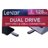 Lexar DUAL DRIVE with USB-C & USB-A. 3.2 GEN 1