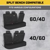 Cat Flexfit™ Black Rear Seat Cover for Car, SUV, &