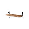 Wooden Floating Wall Shelf for Home Organization – Space-Saving Wall-Mounted