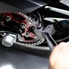 yamashiro YK042/RD Motorcycle Car Wash Maintenance YK-042 Chain Brush Red