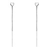 SOFIA MILANI - 20771 Women's Earrings 925 Silver Heart Bar,