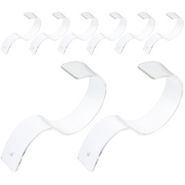 Cabilock 8 Pieces Acrylic Belt Holder Desktop Organiser Shelf Transparent Organiser Bags Transparent Display Stand Acrylic Belt Display Racks Belt Organiser