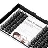 Bodermincer Black/Brown Color Natural Lash Clusters 84pcs Wispy Eyelash Clusters
