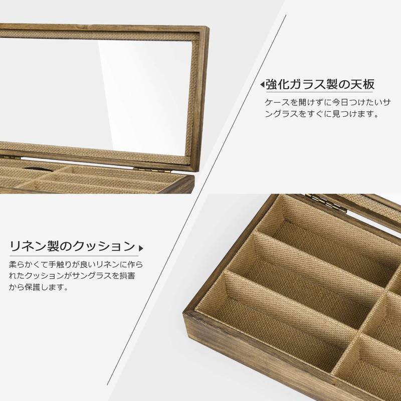 SRIWATANA Sunglasses Storage Case, Glasses Storage Box, Collection Case, Jewelry
