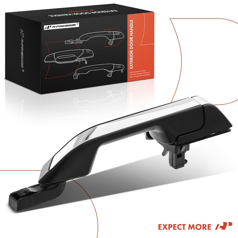 A-Premium Rear Left Driver Side Exterior Door Handle Compatible with