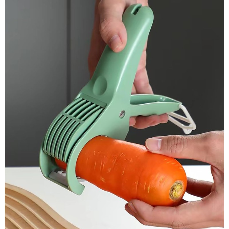 Salad Chopper with 5 Blades, Stainless Steel Vegetable Chopper, Lettuce