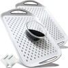 Large Non Slip Serving Tray with Handles, Silicone Gripping Nubs
