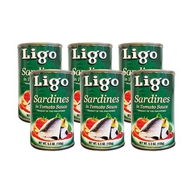 Ligo Sardines in Tomato Sauce (Original) - 5.5oz [ 12 units]