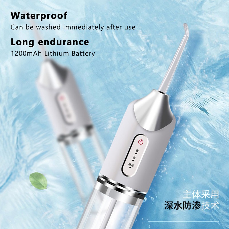 Electric Teeth Irrigator 360° Rotating Nozzle 3 Modes Plaque Remover