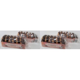 2 Pack Benton's Coconut Macaroons Chocolatey, 6 Large Belgian Chocolatey Macaroons – Set of 2