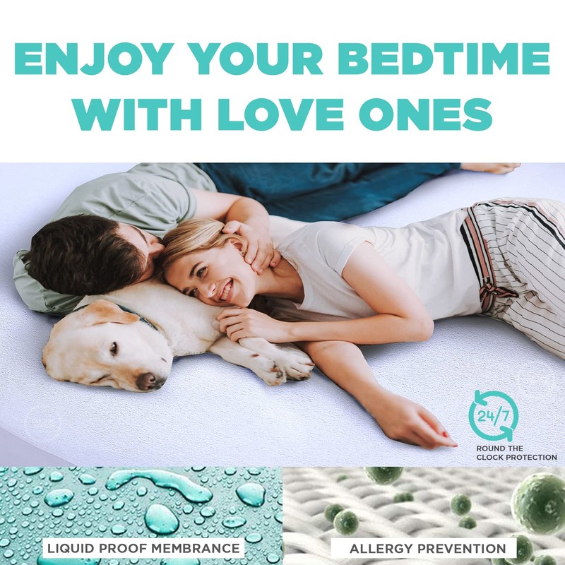 Caroline Shatuik Waterproof Cot Bed Mattress Protector 140 x 70cm,