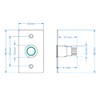 GAGALOR Waterproof Doorbell Button Lighted Push Switch With LED NO&NC