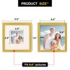 TOFOREVO Picture Frames 8x8 Set of 2 Distressed Gold Wood