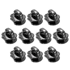 sourcing map 10 Pcs Zipper Sliders, #5 Zipper Pull Replacement for Sewing Bags Coats Jackets Closed-End Pulls Replacing, Dark Gray