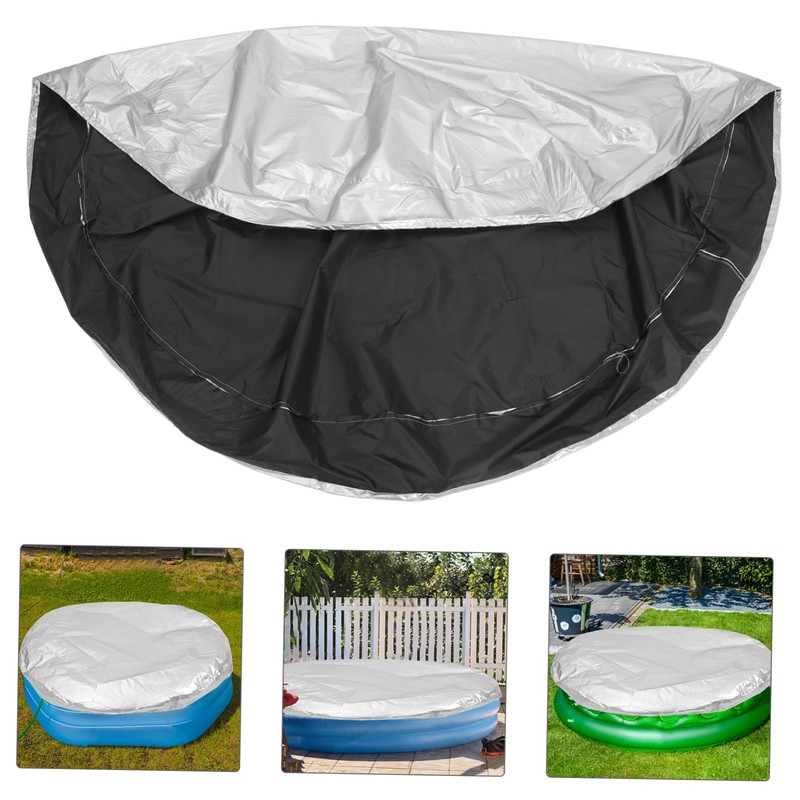 BESPORTBLE Inflatable Pool Protection Cover Round Reusable Dust Cover Stylish