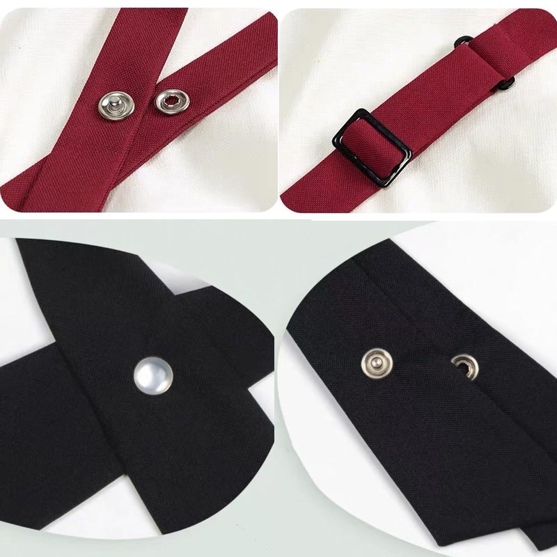 Good Women's Cross Tie, Thin School Ribbon, Set of 2,