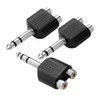 Levemolo 3pcs RCA to Adapter Y Splitter for Subwoofer Speakers